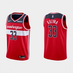 Men Nike Washington Wizards  Kyle Kuzm 33 Red Stitched NBA Jersey