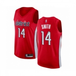 Men Washington Wizards Ish Smith Red Swingman Jersey Earned Edition