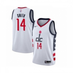 Men Washington Wizards Ish Smith Swingman White Basketball Jersey 2019 20 City Edition