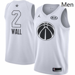 Mens Nike Jordan Washington Wizards 2 John Wall Swingman White 2018 All Star Game NBA Jersey