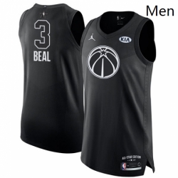 Mens Nike Jordan Washington Wizards 3 Bradley Beal Authentic Black 2018 All Star Game NBA Jersey 