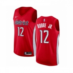 Mens Nike Washington Wizards 12 Kelly Oubre Jr Red Swingman Jersey Earned Edition