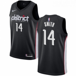 Mens Nike Washington Wizards 14 Jason Smith Swingman Black NBA Jersey City Edition
