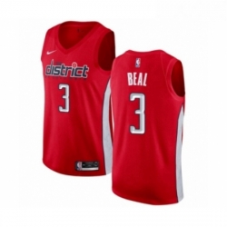 Mens Nike Washington Wizards 3 Bradley Beal Red Swingman Jersey Earned Edition 
