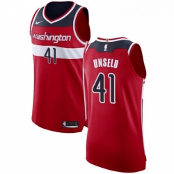 Mens Nike Washington Wizards 41 Wes Unseld Authentic Red Road NBA Jersey Icon Edition