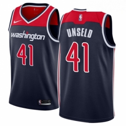 Mens Nike Washington Wizards 41 Wes Unseld Swingman Navy Blue NBA Jersey Statement Edition
