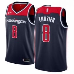 Mens Nike Washington Wizards 8 Tim Frazier Authentic Navy Blue NBA Jersey Statement Edition 