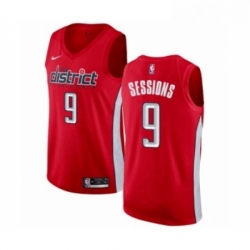 Mens Nike Washington Wizards 9 Ramon Sessions Red Swingman Jersey Earned Edition 