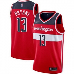 Wizards  13 Thomas Bryant Red Basketball Swingman Icon Edition Jersey