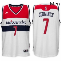 adidas Washington Wizards 7 Brandon Jennings White Swingman Home Jersey 