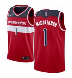 Womens Nike Washington Wizards 1 Chris McCullough Swingman Red Road NBA Jersey Icon Edition