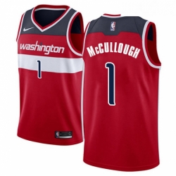 Womens Nike Washington Wizards 1 Chris McCullough Swingman Red Road NBA Jersey Icon Edition