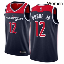 Womens Nike Washington Wizards 12 Kelly Oubre Jr Swingman Navy Blue NBA Jersey Statement Edition
