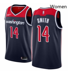 Womens Nike Washington Wizards 14 Jason Smith Authentic Navy Blue NBA Jersey Statement Edition