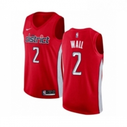 Womens Nike Washington Wizards 2 John Wall Red Swingman Jersey Earned Edition