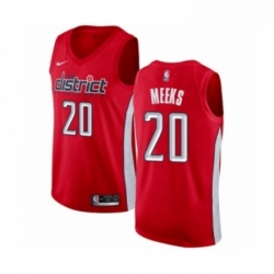 Womens Nike Washington Wizards 20 Jodie Meeks Red Swingman Jersey Earned Edition 