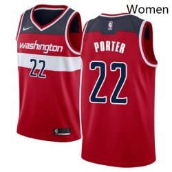 Womens Nike Washington Wizards 22 Otto Porter Swingman Red Road NBA Jersey Icon Edition 