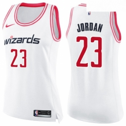 Womens Nike Washington Wizards 23 Michael Jordan Swingman WhitePink Fashion NBA Jersey