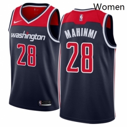 Womens Nike Washington Wizards 28 Ian Mahinmi Swingman Navy Blue NBA Jersey Statement Edition 
