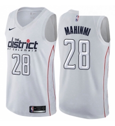 Womens Nike Washington Wizards 28 Ian Mahinmi Swingman White NBA Jersey City Edition 