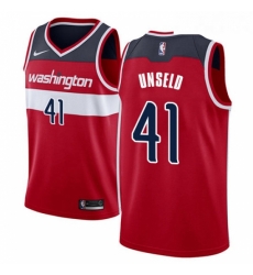 Womens Nike Washington Wizards 41 Wes Unseld Swingman Red Road NBA Jersey Icon Edition