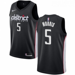 Womens Nike Washington Wizards 5 Markieff Morris Swingman Black NBA Jersey City Edition 