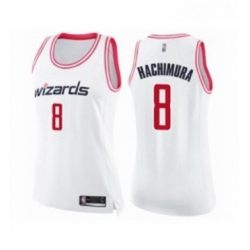Womens Washington Wizards 8 Rui Hachimura Swingman White Pink Fashion Basketball Jersey 