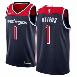 Youth Nike Washington Wizards 1 Austin Rivers Swingman Navy Blue NBA Jersey Statement Edition 