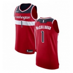 Youth Nike Washington Wizards 1 Chris McCullough Authentic Red Road NBA Jersey Icon Edition