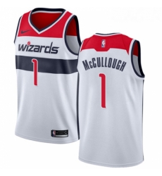Youth Nike Washington Wizards 1 Chris McCullough Swingman White Home NBA Jersey Association Edition