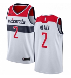 Youth Nike Washington Wizards 2 John Wall Swingman White Home NBA Jersey Association Edition
