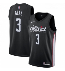Youth Nike Washington Wizards 3 Bradley Beal Swingman Black NBA Jersey City Edition 
