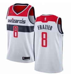 Youth Nike Washington Wizards 8 Tim Frazier Authentic White Home NBA Jersey Association Edition 