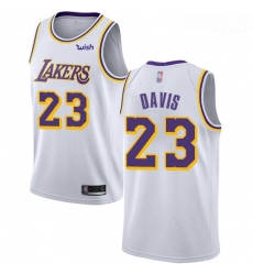 Lakers #23 Anthony Davis White Basketball Swingman Association Edition Jersey