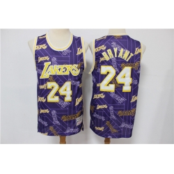 Lakers 24 Kobe Bryant Purple Tear Up Pack Hardwood Classics Swingman Jersey