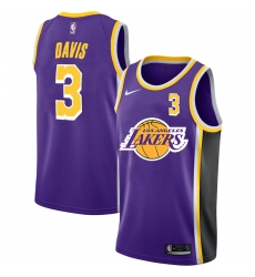 Lakers 3 Anthony Davis Purple 2020 2021 New City Edition Nike Swingman Jerseys
