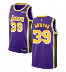Lakers  39 Dwight Howard Purple Basketball Swingman Statement Edition Jersey