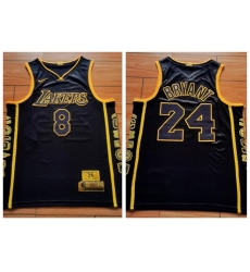 Lakers 8  26 24 Kobe Bryant Black Retirement Commemorative Swingman Jersey