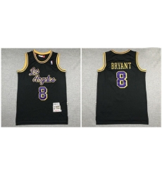 Lakers 8 Kobe Bryant Black 1996 97 Hardwood Classics Swingman Jersey