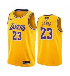 LeBron James Los Angeles Lakers 2020 NBA Finals Bound Gold Jersey Icon Edition