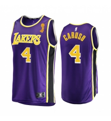 Los Angeles Lakers Alex Caruso 2020 NBA Finals Champions Jersey Purple Replica Statement