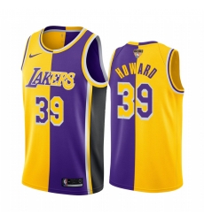 Los Angeles Lakers Dwight Howard 2020 NBA Finals Bound Gold Purple Jersey Split Special Edition