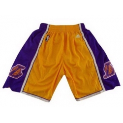 Los Angeles Lakers Yellow Mesh Swingman NBA Shorts