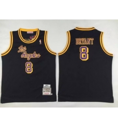 Men Adidas Lakers 8 Kobe Bryant Black Throwback NBA Jersey