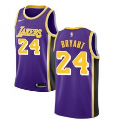 Men Lakers 24 Kobe Bryant Purple Nike Swingman Jersey