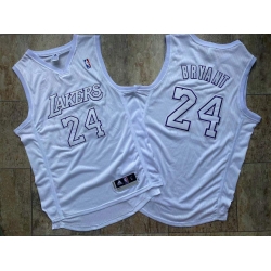 Men Lakers 24 Kobe Bryant White Adidas Swingman Jersey