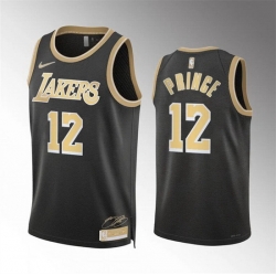 Men Los Angeles Lakers 12 Taurean Prince Black 2024 Select Series Stitched Basketball Jersey