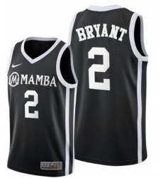 Men Los Angeles Lakers 2 Kobe Bryant Mamba Black Stitched NBA Jersey