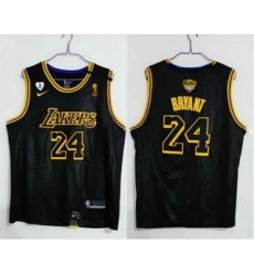Men Los Angeles Lakers 24 Kobe Bryant Black 2020 NBA Finals Champions Nike City Edition Stitched Jersey