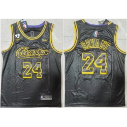 Men Los Angeles Lakers 24 Kobe Bryant Black Stitched Jersey
